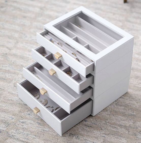 Jewellery/ Watch Accessories Jewellery Box Display Drawer - Classic Jewellery Box - Set of 4 (with drawers)